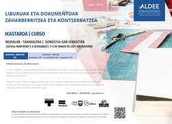 Liburuak eta dokumentuak zaharberritzea eta kontserbatzea