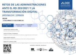 Retos de las Administraciones ante la RD 203/2021 y la transformación digital
